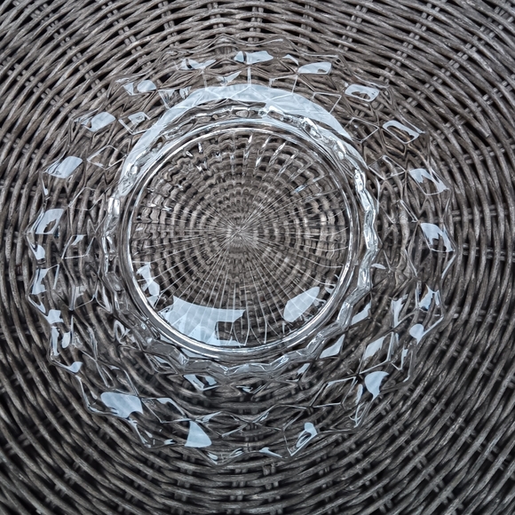 Fostoria American Clear Cubist 8.5" plate - Picture 1 of 1